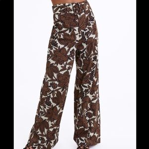 ZARA floral pants
